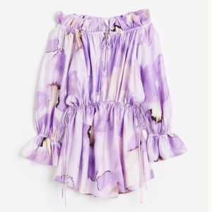 Oversized off the shoulder dress